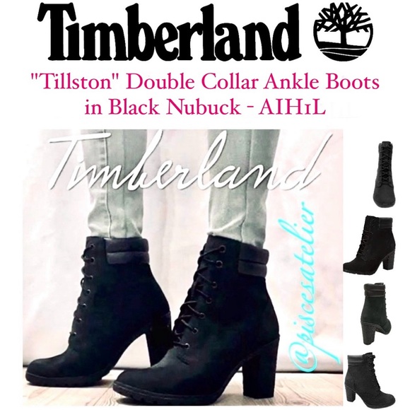 Timberland Tillston 6” Double Collar Boot in Wheat Nubuck or Black (TB0A1KJH231) - Picture 2 of 16